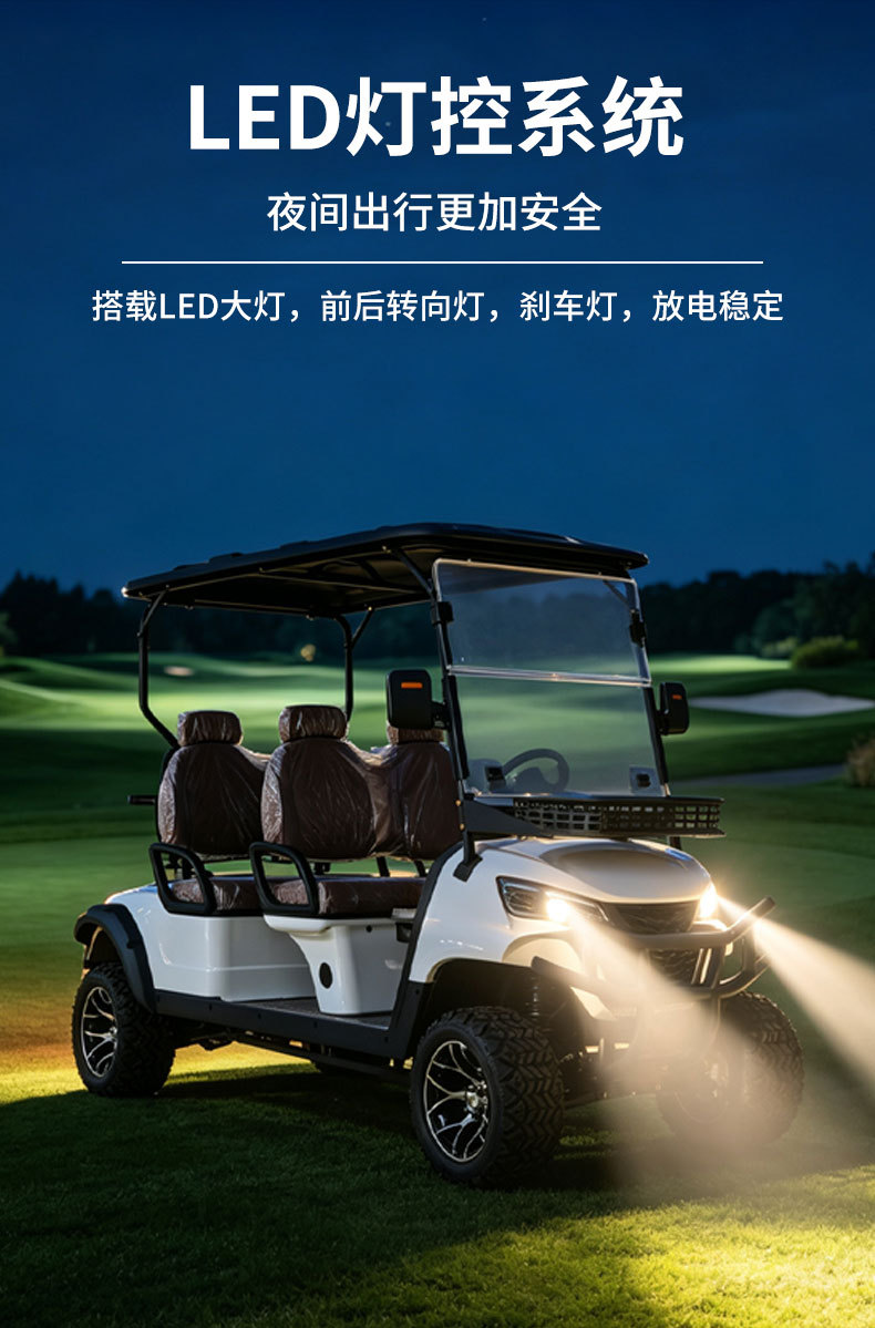 New cross-border foreign trade golf cart, scenic area sightseeing vehicle, suitable for connecting to 2-8 passenger golf carts in guesthouses and hotels
