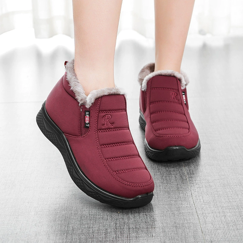 Зимняя новая старая пекинская обувь из ткани плюс бархат, толстая хлопчатобумажная обувь для мужчин и женщин