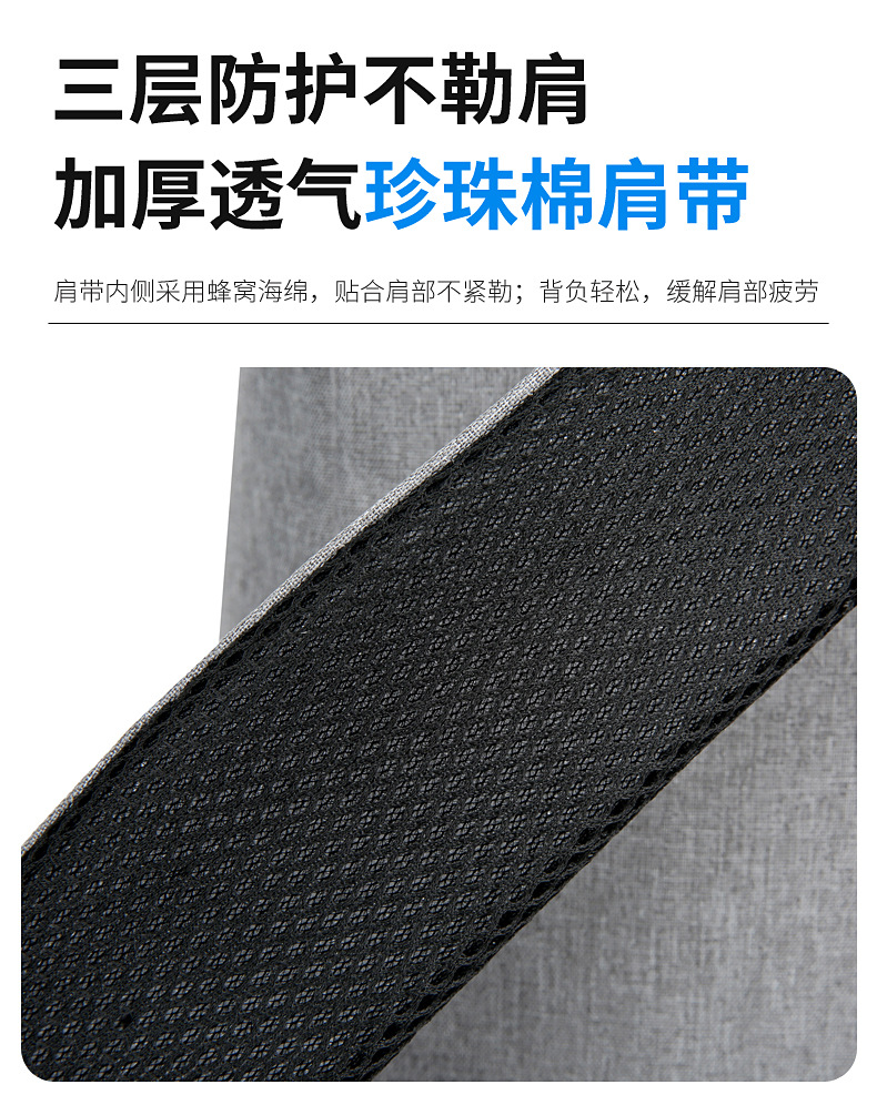New large-capacity business commuting backpack, simple solid-color casual backpack, Oxford cloth portable computer schoolbag undefined