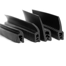 自夹紧式骨架密封条F型U型带翅密封条U型卡条包边条防撞橡胶条