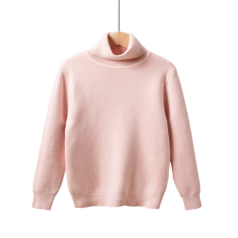 Niñas más suéter de terciopelo un terciopelo más terciopelo grueso camiseta de punto de cuello alto camiseta de agua de terciopelo bebé