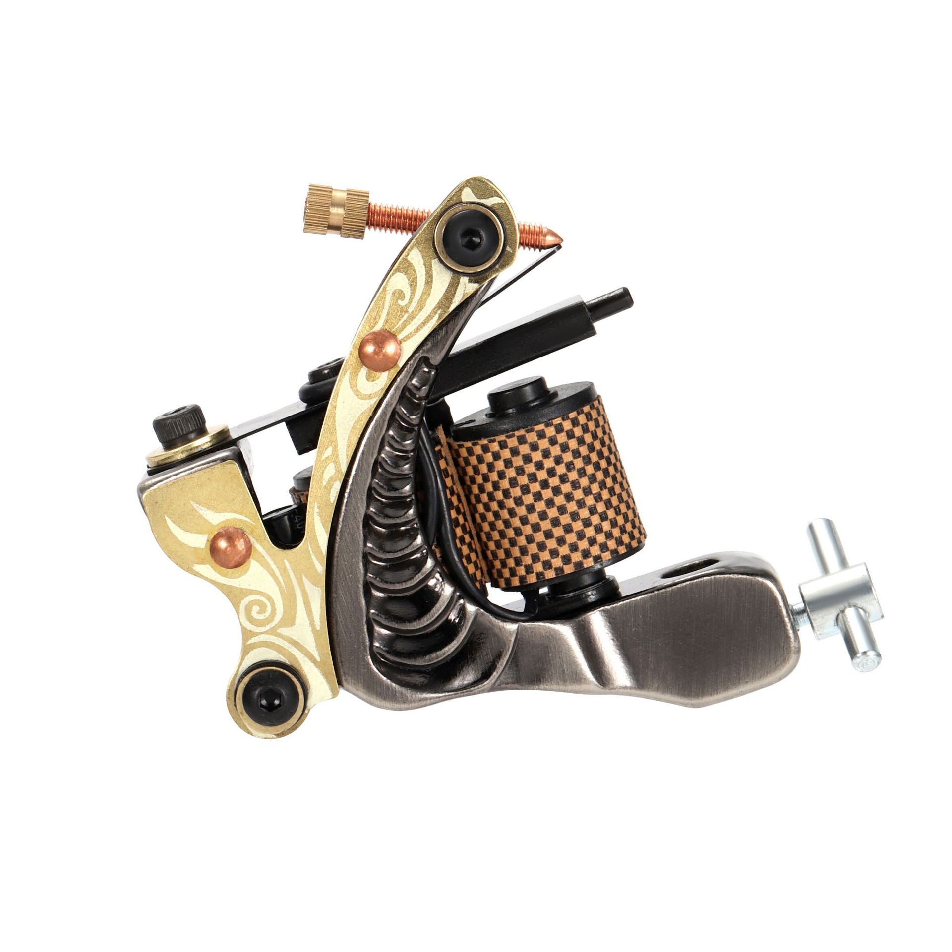 Máquina de bobina de tatuaje tradicional mini fuente de alimentación completa máquina de tatuaje principiante cortar alambre niebla máquina de tatuaje al por mayor