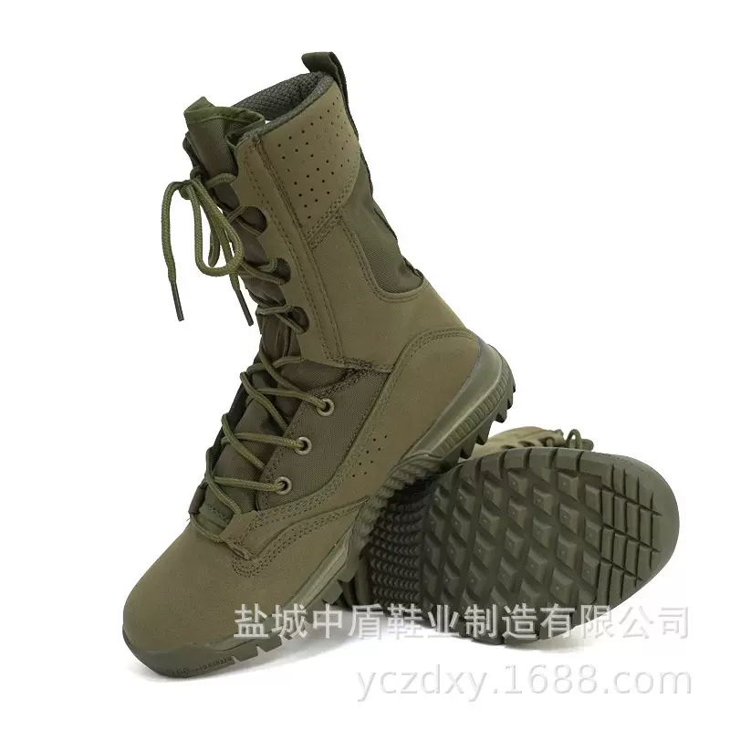 战术靴户外作战靴防滑耐磨战术靴高帮空降靴沙漠靴训练靴