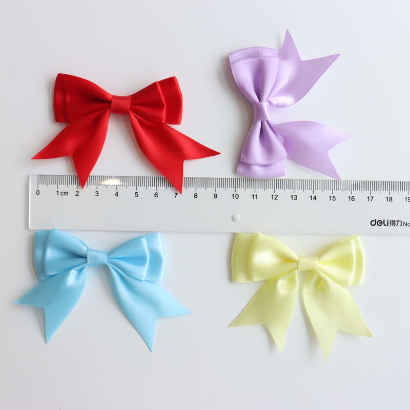 8分ポリエステルは二重のツバメの尾を持って腰の蝶結びの服装の補助材料の頭飾りを包んで手の蝶結びの現物を結びます。|undefined