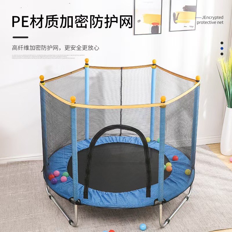 Trampolín infantil en forma de U con red protectora, trampolín de ejercicio para exteriores