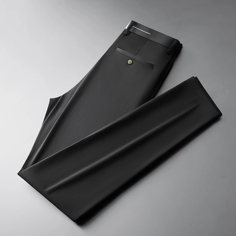 Fat Brother 2025 новые повседневные брюки мужские эластичные брюки без железных черных деловых повседневных брюк дропшиппинг