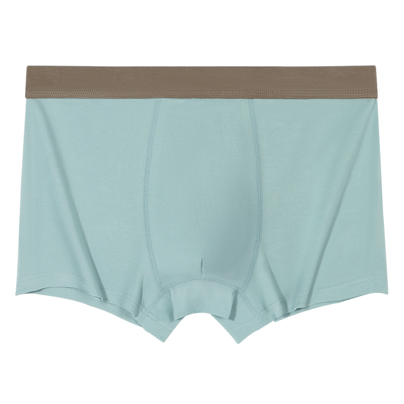 Pantalones interiores de hombre, pantalones de algodón, pantalones de cintura media, pantalones de niño, pantalones cortos cómodos y transpirables de estilo masculino, pantalones cortos de cuatro esquinas, cabeza masculina al por mayor.