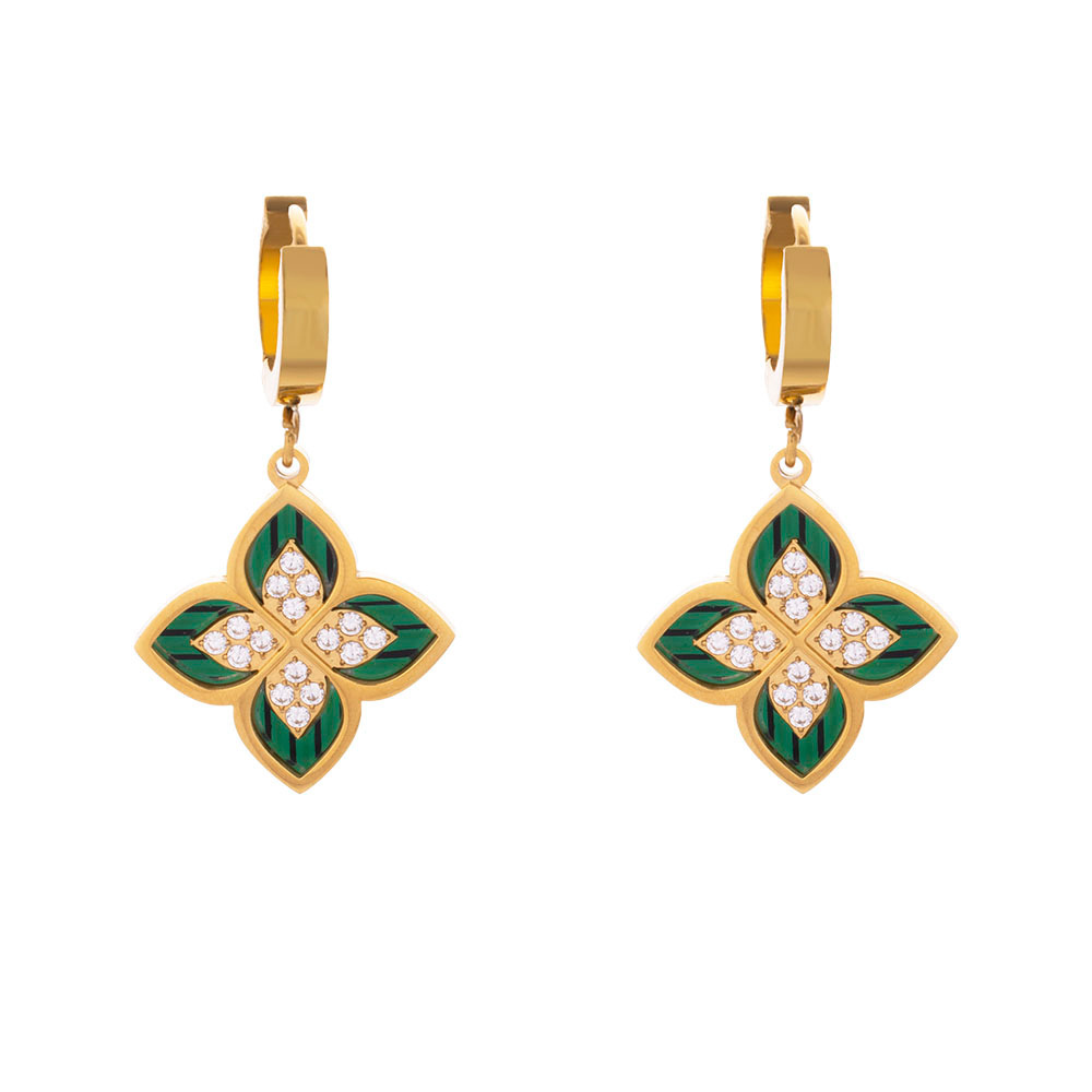 귀걸이【그린 쉘】