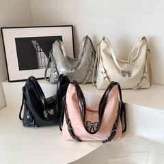 大容量單肩包包女2024新款時尚百搭通勤托特包多用雙肩背包斜挎包
