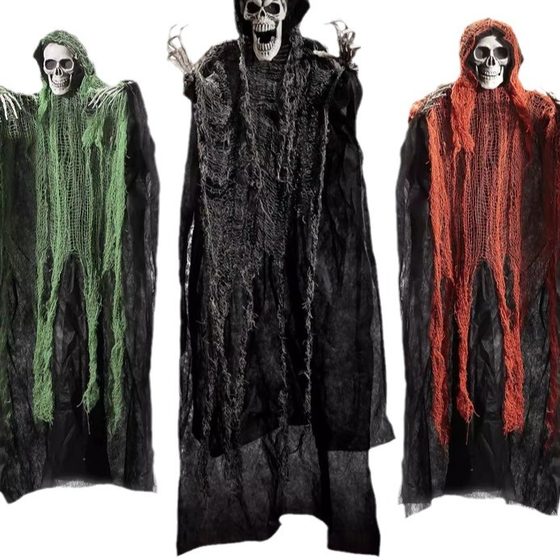 Ghost Festival Halloween Decoration Gauze in stock 2.15m Haunted House Rags Gauze Flame Retardant Gauze Cloth Black Gauze