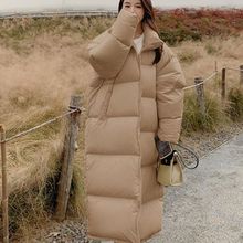 2024年新款聚酯棉服女冬中长款韩版棉衣宽松棉袄加厚大被子面包服