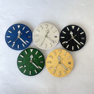 Watch modification NH35A movement dial watch needle 28.5mm green luminous suitable for NH35 movement accessories