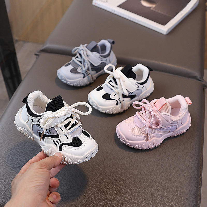子供靴春と秋の新しい子供用スポーツシューズ女の子ベビーシューズ通気性メッシュシューズ男の子ソフトソールカジュアル道徳訓練靴|undefined