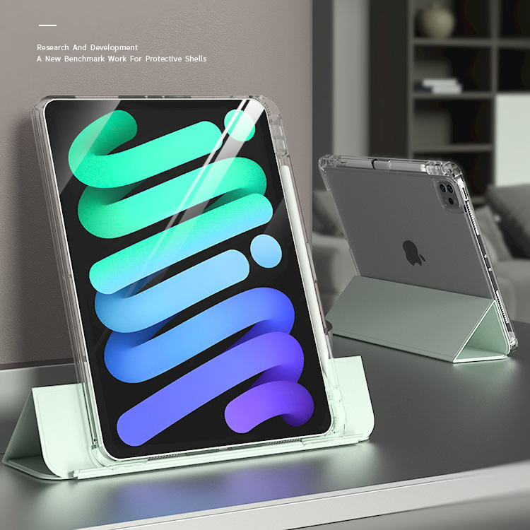 Apple iPad Protective Case Air5 Transparent Pro 11inch Shell Tablet Anti-Bending Ipad10 Slide Rail Detachable Support Case