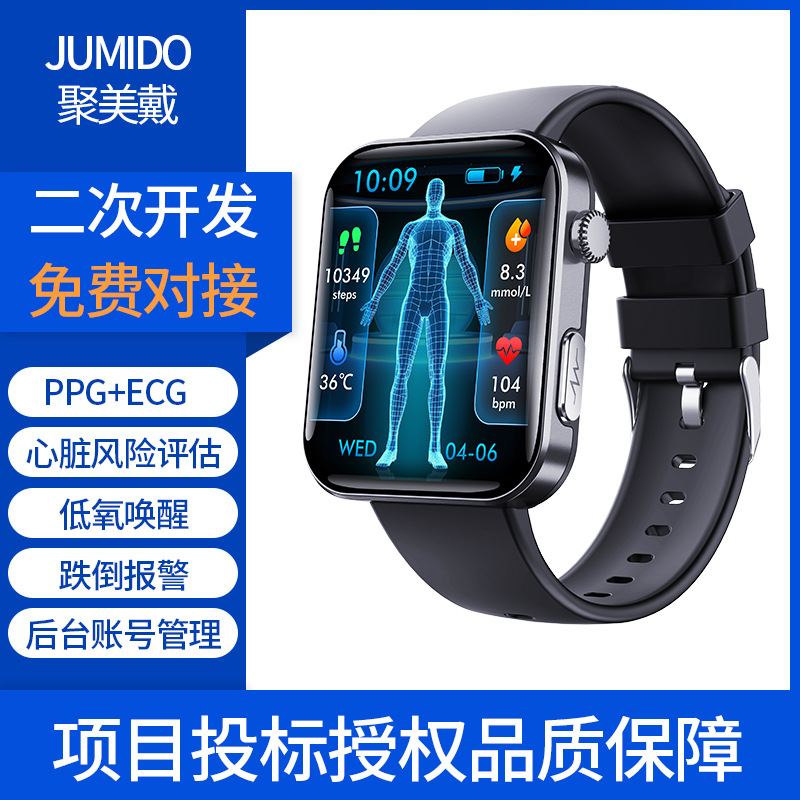Cross-Border F300 Smart Watch with Sos Alarm, Ecg, Heart Rate, and Blood Monitoring [Search for the Same Model in the Store for Discounts When Ordering]