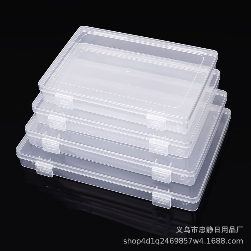 Rectangular Plastic Pp Packaging Box, Empty Box, Stationery, Transparent Plastic Box, Storage Box, Flip-Top Dustproof Rectangular Plastic Pp Packaging Box, Empty Box, Stationery, Transparent Plastic Box, Storage Box, Flip-Top Dustproof