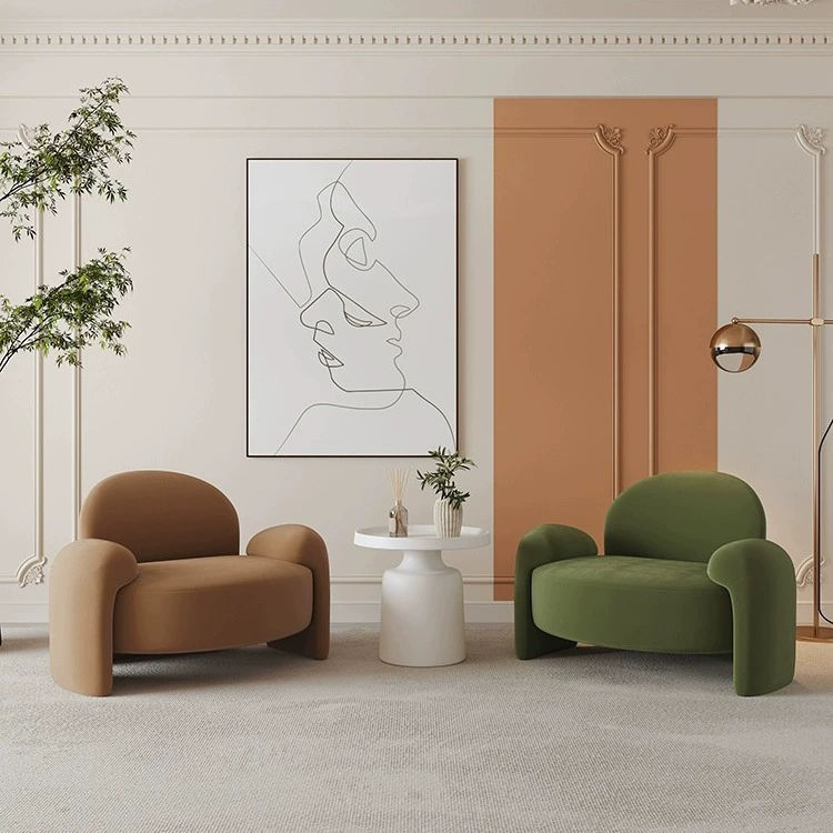 Модный диван-кресло «слоновье ухо», креативный скандинавский стиль, легкая роскошь для салона красоты, магазина одежды, набор столов и стульев для кофейни