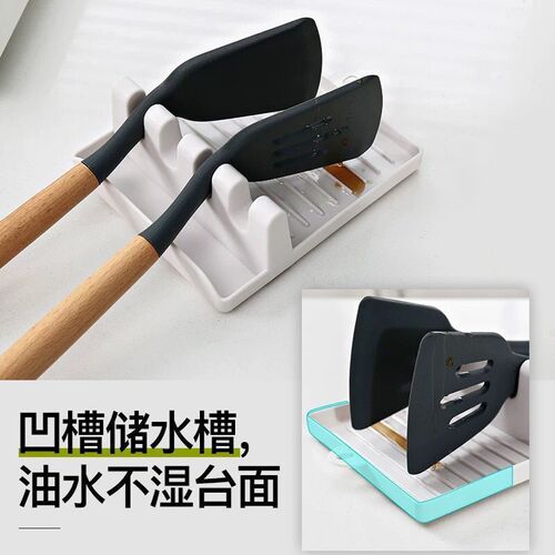 Kitchen pot lid rack countertop storage rack for spoons, shovels, chopsticks rack, multi-functional household pot and spatula rack
