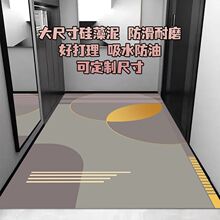 入户门地垫全铺家用玄关好打理防滑垫简约风进门硅藻泥地垫可裁剪