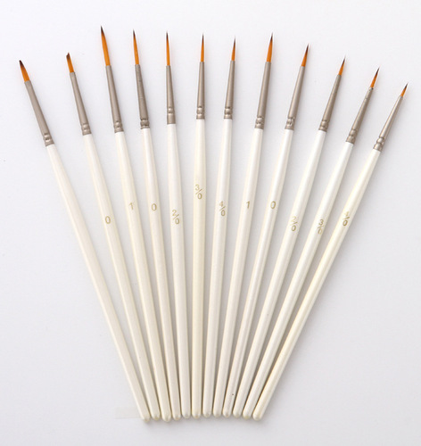 Cross-border 12 nylon fur hook line pens, art watercolor pens, line pens, painting pens