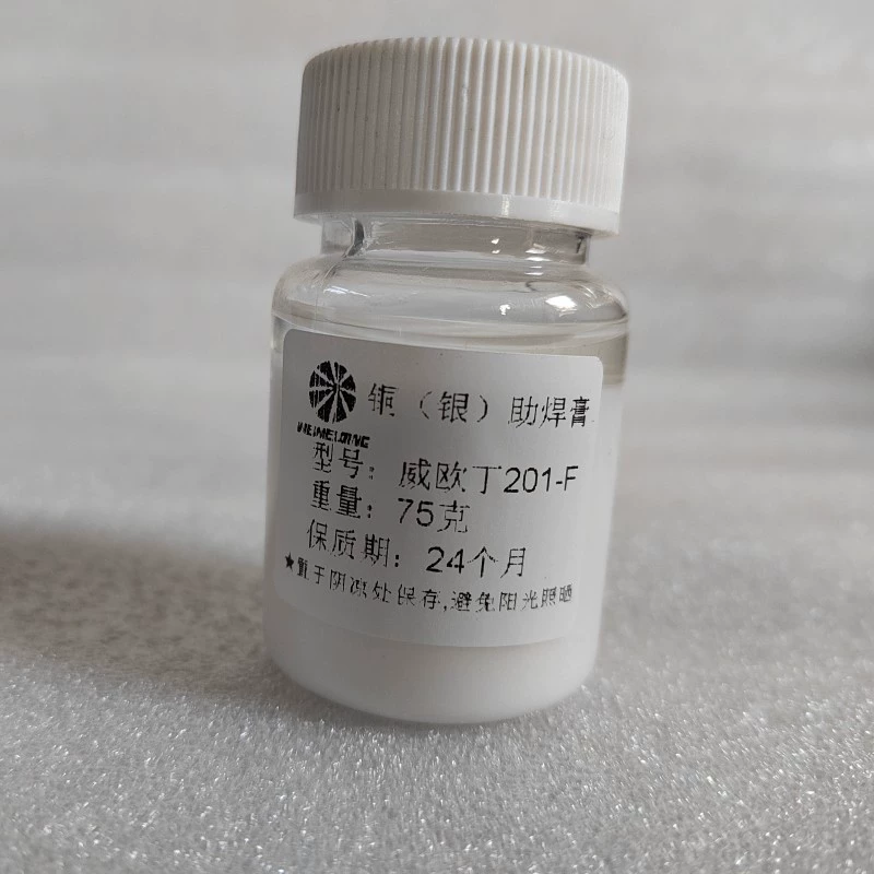 Viodin 201-F Медная паяльная паста Серебряная паяльная паста Viodin 201-F Образец сварки Медь Железо Нержавеющая сталь
