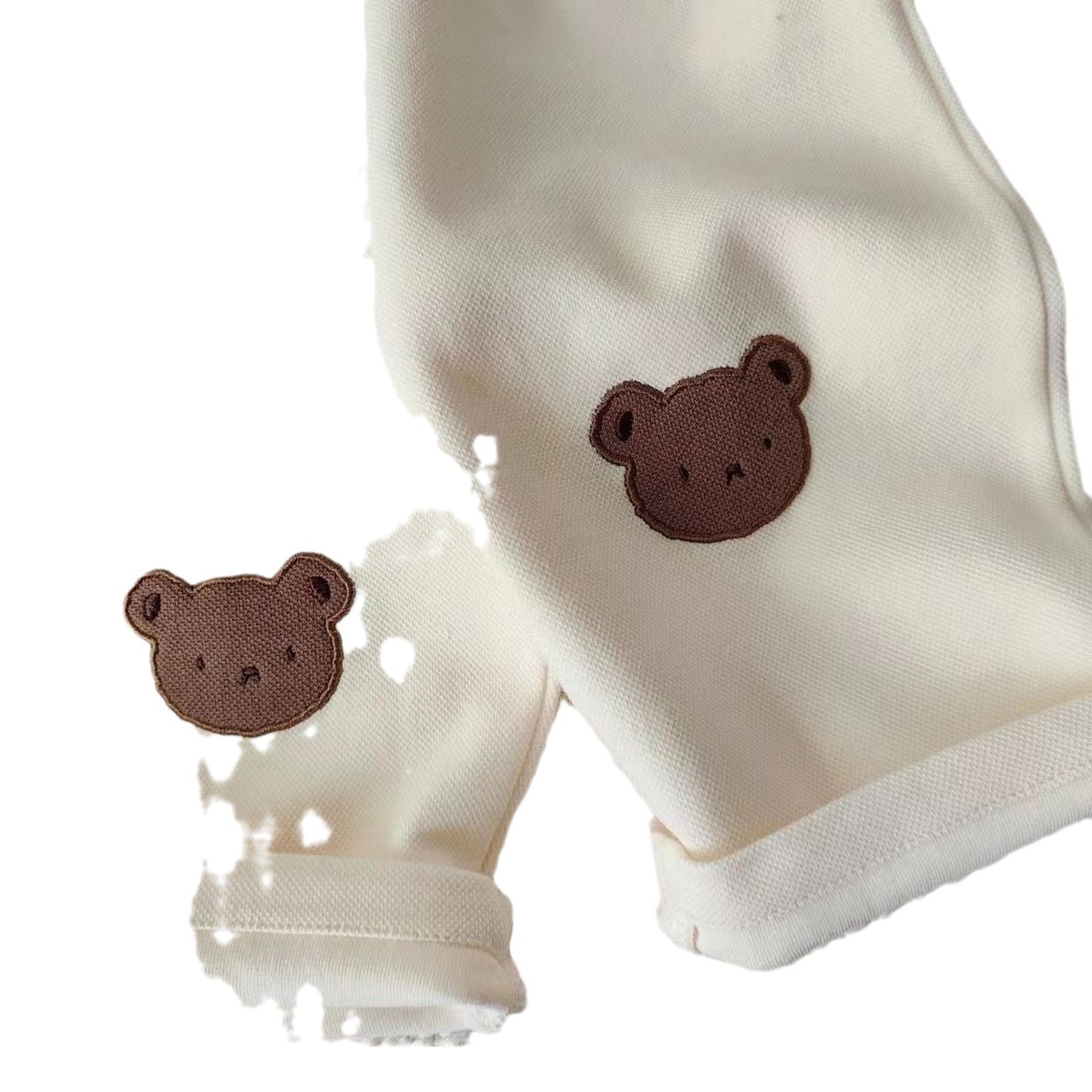 Oso DE LOS NIÑOS traje casual otoño nuevo parche bordado pantalones casuales niñas suéter de dibujos animados
