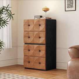 实木斗柜古风客厅电视柜复古玄关组合储物柜模块收纳沙发餐边卧室