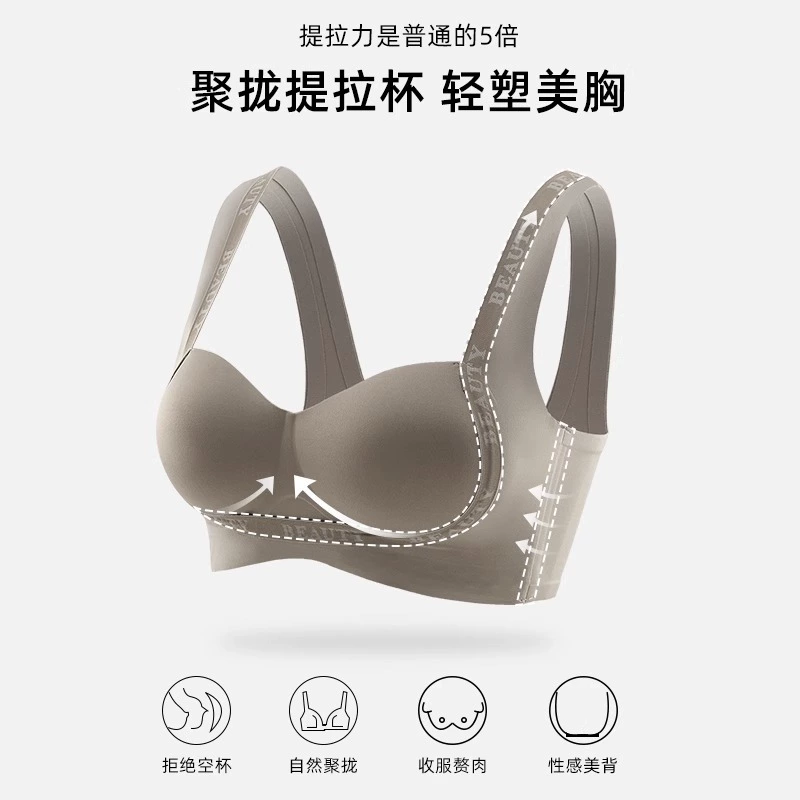 Бюстгальтер push-up, беспроводной, поддерживающий дизайн, размеры S–XL (32/70AB–38/85AB), различные цвета