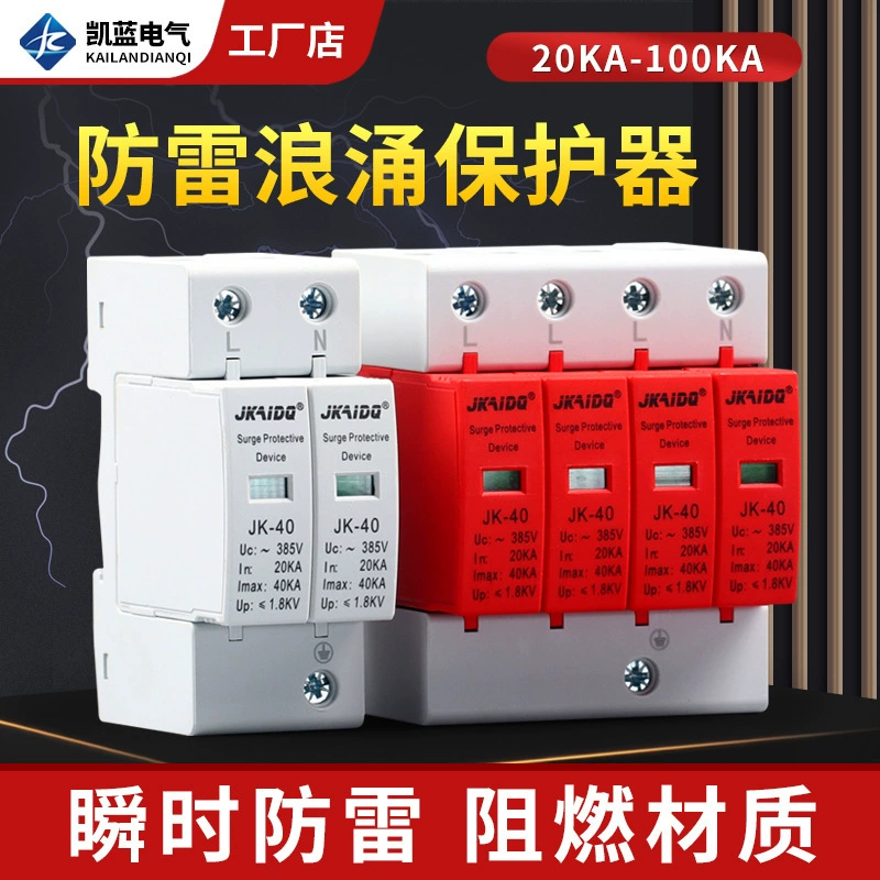 Производитель однофазный фотоэлектрический 2P бытовой мощности молниезащиты трехфазный 4P молниезащиты от перенапряжения модуль