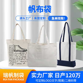 16安加厚全棉帆布袋超市棉布购物手提袋新年喜庆帆布礼品袋工厂