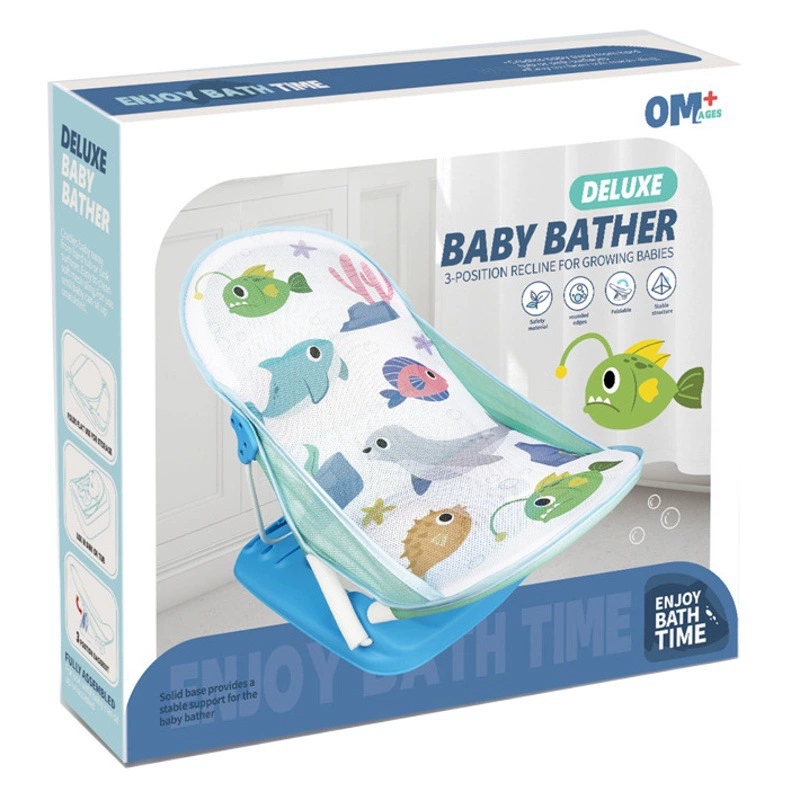 Трансграничный новый детский стульчик для ванны Портативный детский стульчик для ванны с подушкой Стул Плоская лежа Нескользящая стойка Артефакт для ванны