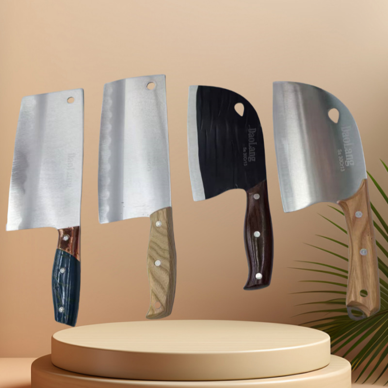 Factory Direct Sales New Wooden Handle Kitchen Knife Durable Slicing Household Kitchen Knife
