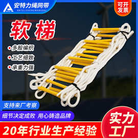 厂家供应高空作业救生软梯 尼龙软梯 攀援工程梯 逃生梯
