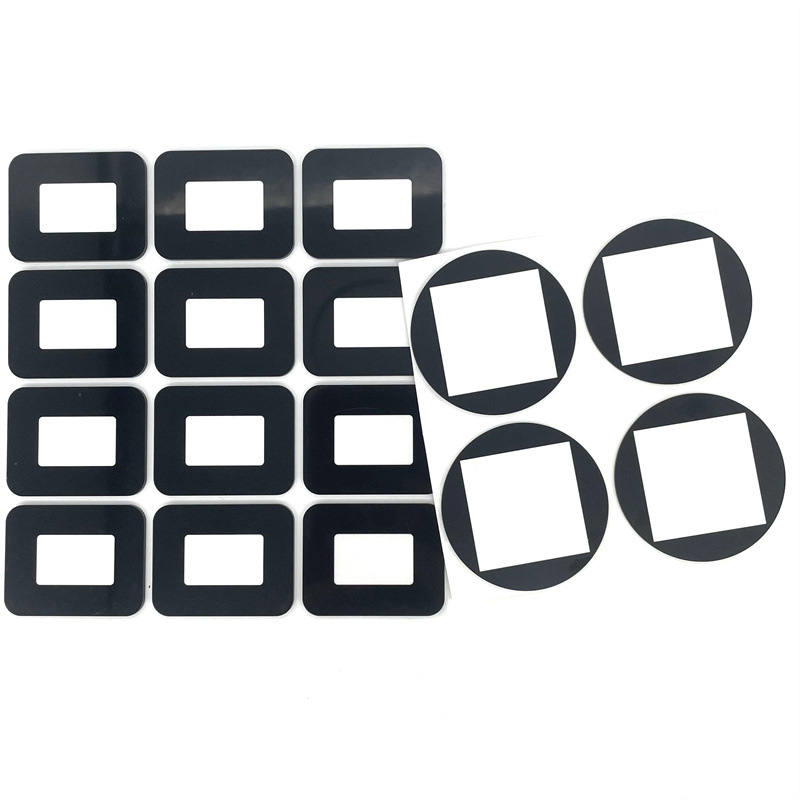 源头厂家网版丝印圆形黑色边框医疗器械数显PMMA视窗镜片装饰面板