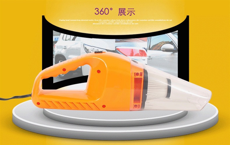 Multifunctional Suction Power Hepa Car Vacuum Cleaner High-Power Automotive Vacuum Cleaner 120W Dry and Wet Dual-Use Vacuum Cleaner 12V