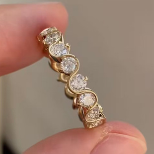 ��Ȧ�Ƕ�A�ʯ ��ָ ����18k��