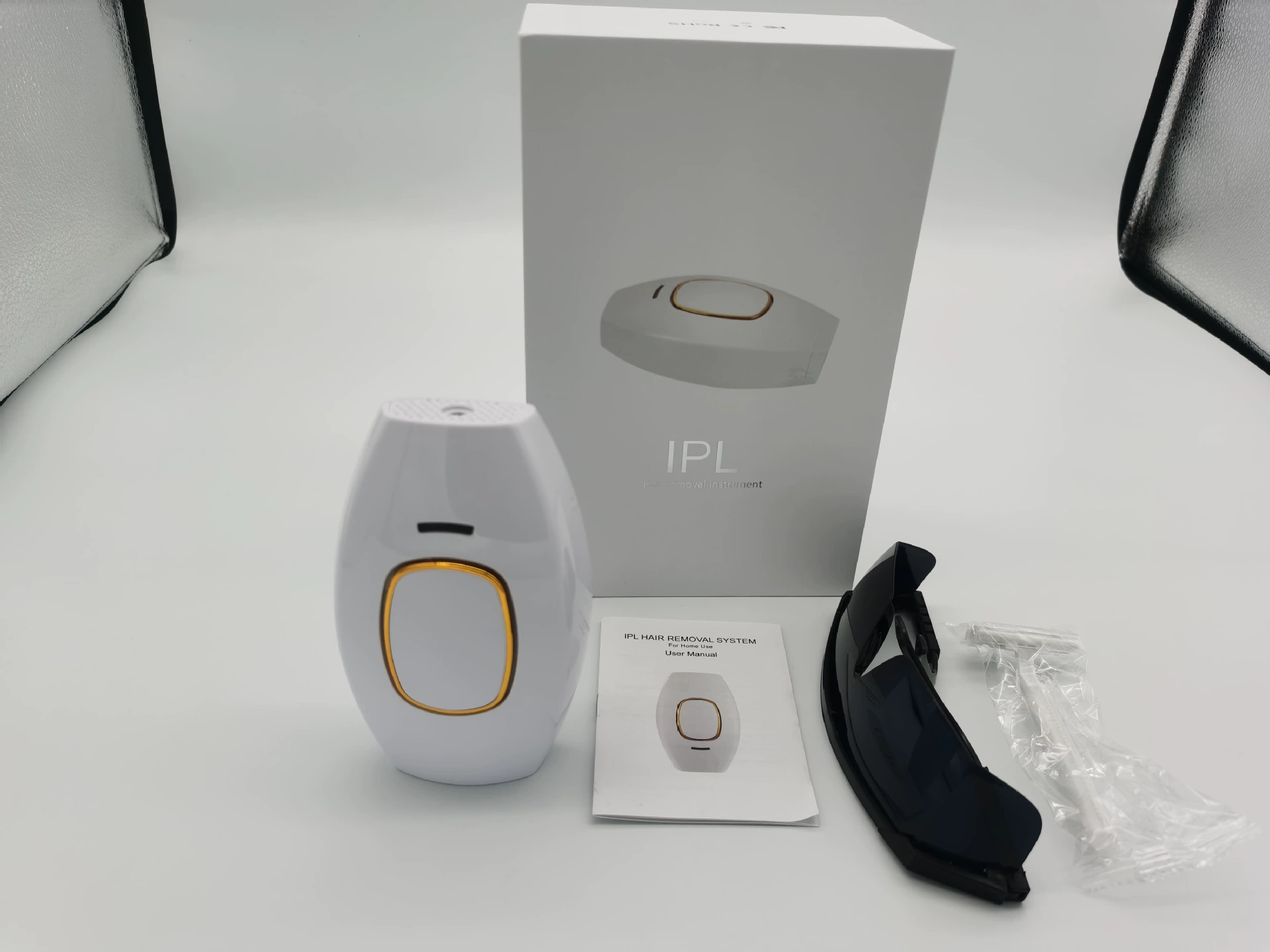 IPL Hair Removal Device, 5M Flashes, 470–1100 nm, Portable Home Export Model