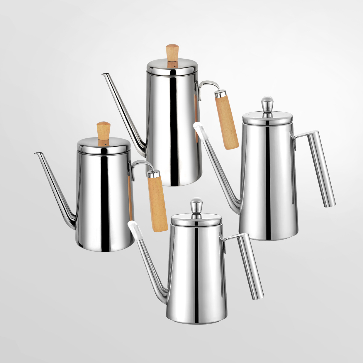 304 Stainless Steel Oil Jug Kitchen Leak-proof Filter Tank Oil Household Non-oil Hanging Oil Bottle Large Capacity Long Mouth Oil Jug 