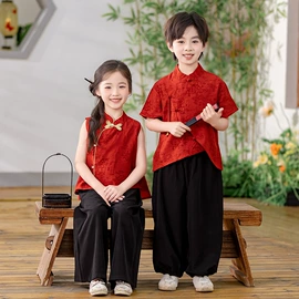 童民族服装;儿童表演服;童汉服