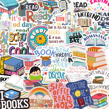 50张/书籍阅读文创贴纸diy文具手账笔记本防水装饰手机壳贴画批发