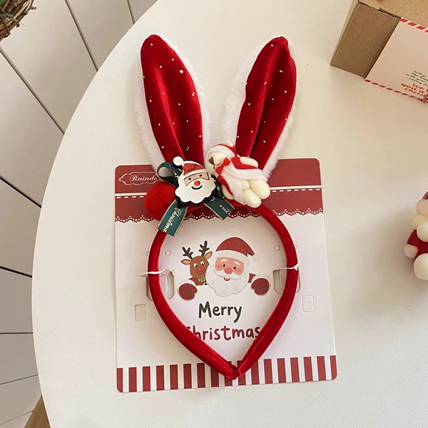 Bear rabbit‑ears headband (JA1017)