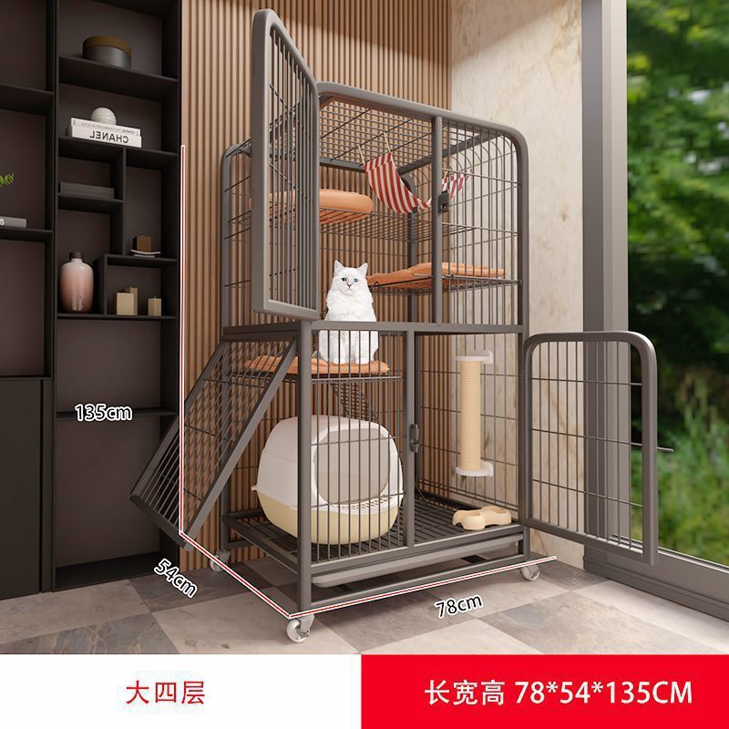 Jaula de gato doméstica interior de dos pisos gato villa no ocupa tierra mascota casa de gatos casa de gatos pequeña casa de gatos casa de gatos