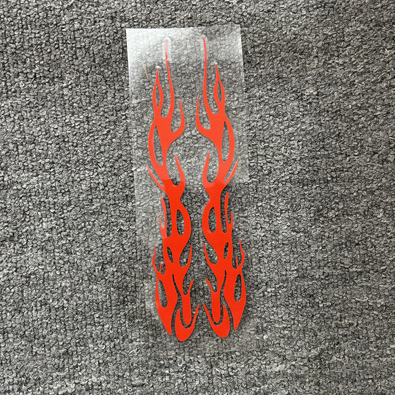 Reflective Colorful Flame Fire Strips Modified Decoration Motorcycle Electric Body Car Scratch Stickers_voghion.com