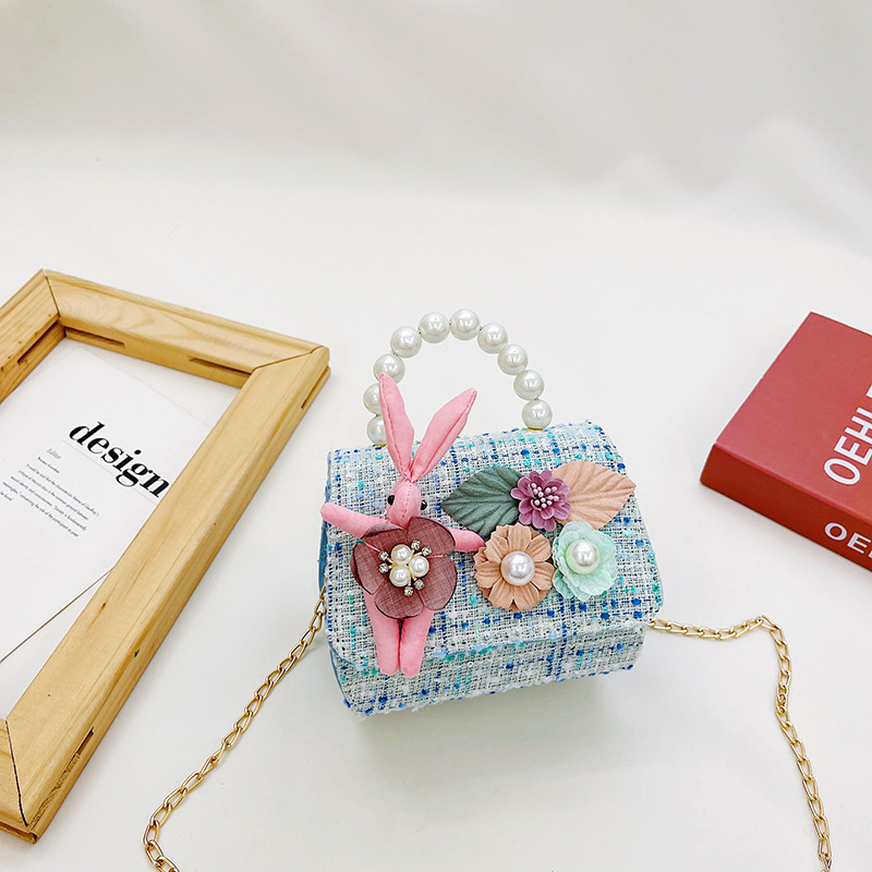 2021 nuevo Otoño e Invierno bolsa de conejo niños dibujos animados princesa chica bolsa de mensajero moda bebé cambio bolsa de accesorios