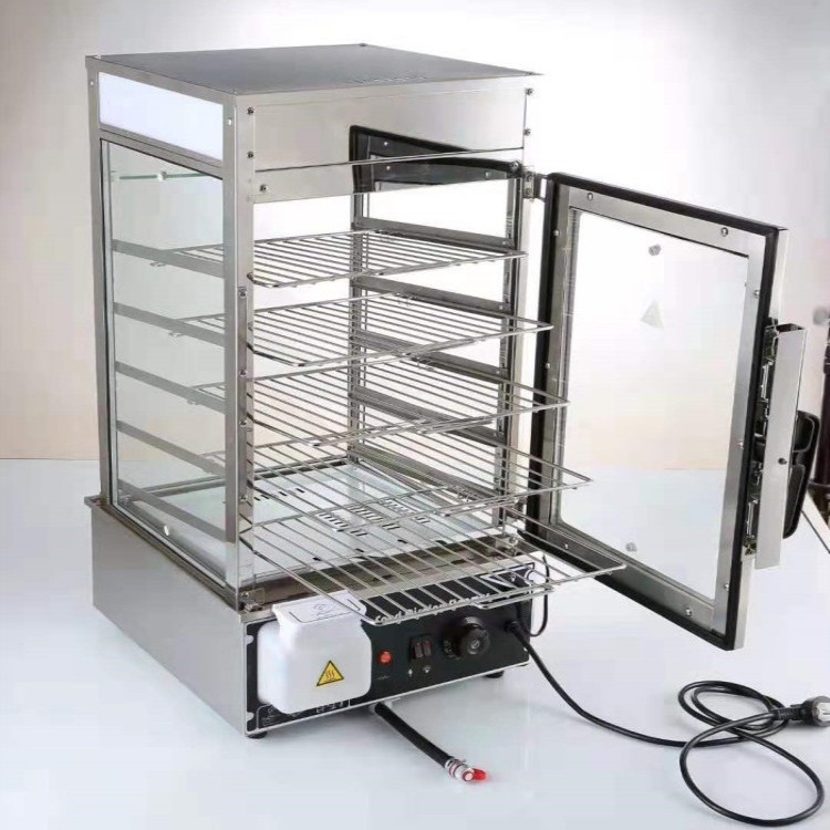 不锈钢商用电热控温五层蒸包柜蒸馒头速冻蒸炉早餐便利店连锁新品