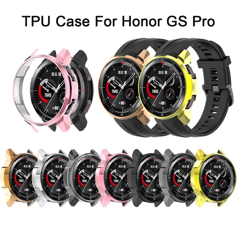 Suitable for Honor Gs Pro Watch Case Electroplated Half-Pack Tpu Case Cut Out Frame Honorgs Pro Protective Case Suitable for Honor Gs Pro Watch Case Electroplated Half-Pack Tpu Case Cut Out Frame Honorgs Pro Protective Case