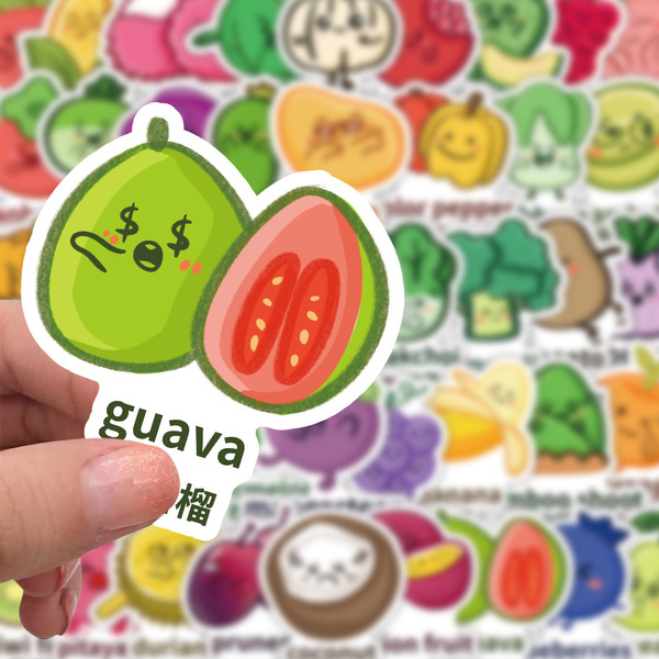 Genuine cartoon green sticker