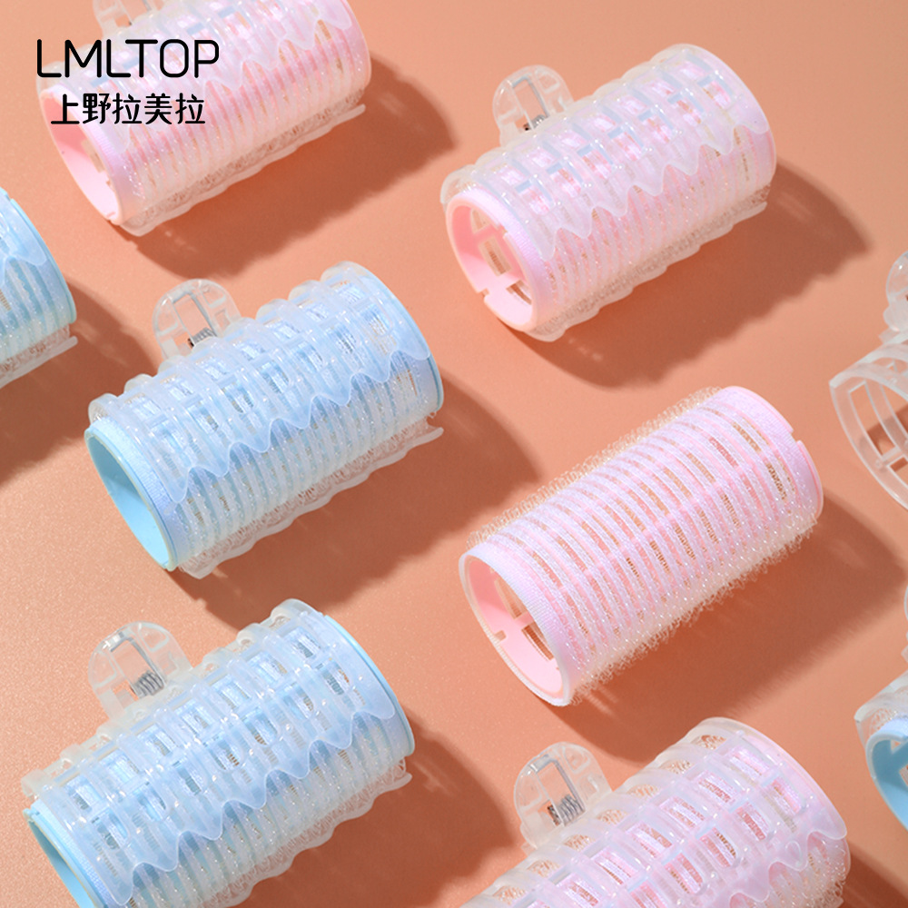 LMLTOP flequillo rizador de pelo de plástico rizador de pelo de doble capa auto-adhesivo rizador herramientas de peluquería 2 pack C247