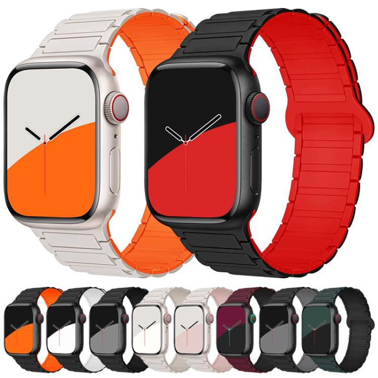 xDfind Magnet Tri-Perlas Silicone Bandas para Apple Watch 42 / 44 / 45 / 46 / 49mm / Apple