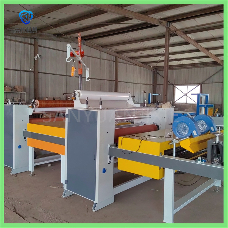 三元碳晶木饰面板热胶膜贴面机 自动码垛背胶pet高光肤感膜平贴机